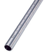 Nexel P74CX2 74"H Chrome Post Leveler Inserted, 2 Pack