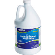 Global Industrial Odor Neutralizer Concentrate, Citrus, Case Of Four 1 Gallon Bottles