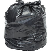 45-55 Gallon Medium Duty Black Trash Bags, 0.8 Mil, 200 Bags/Case