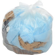 55-60 Gallon 2X Heavy Duty Clear Trash Bags, 1.4 Mil, 100 Bags/Case