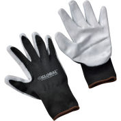 Foam Nitrile Coated Gloves, Gray/Black, Large - Pkg Qty 12