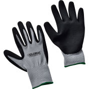 Ultra-Grip Foam Nitrile Coated Gloves, Gray/Black, Medium - Pkg Qty 12