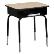 Flash Furniture Student Desk with Open Front Metal Book Box