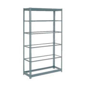 Global Industrial Heavy Duty Shelving 48"W x 24"D x 96"H With 6 Shelves, No Deck, Gray