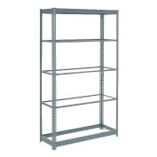 Global Industrial Heavy Duty Shelving 48"W x 24"D x 72"H With 5 Shelves, No Deck, Gray