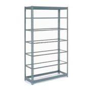 Global Industrial Heavy Duty Shelving 48"W x 24"D x 96"H With 7 Shelves, No Deck, Gray