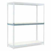 Global Industrial Additional Level For Wide Span Rack 60"Wx48"D Wood Deck 1200 Lb Cap., Gray
