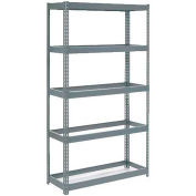 Global Industrial Extra Heavy Duty Shelving 48"W x 12"D x 72"H With 5 Shelves, No Deck, Gray