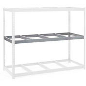 Global Industrial Additional Level For Wide Span Rack 96"Wx36"D No Deck 1100 Lb Capacity, Gray