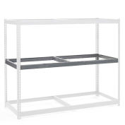 Global Industrial Additional Level For Wide Span Rack 96"Wx24"D No Deck 1100 Lb Capacity, Gray