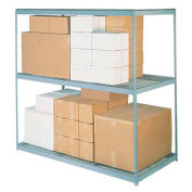 Global Industrial Wide Span Rack 72Wx24Dx60H, 3 Shelves Wire Deck 900 Lb Cap. Per Level, Gray