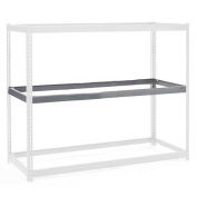 Global Industrial Additional Level For Wide Span Rack 48"Wx36"D No Deck 1200 Lb Capacity, Gray