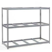 Global Industrial Wide Span Rack 96Wx36Dx 60H, 3 Shelves No Deck 800 Lb Cap. Per Level, Gray