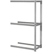 Global Industrial Expandable Add-On Rack 72x48x84, 3 Levels No Deck 750 Lb. Cap Per Level, GRY