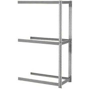 Global Industrial Expandable Add-On Rack 72x36x84, 3 Levels No Deck 750 Lb. Cap Per Level, GRY