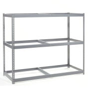 Global Industrial Wide Span Rack 72Wx36Dx60H, 3 Shelves No Deck 900 Lb Cap. Per Level, Gray