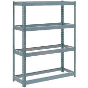 Global Industrial Extra Heavy Duty Shelving 48"W x 12"D x 60"H With 4 Shelves, No Deck, Gray