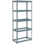 Global Industrial Extra Heavy Duty Shelving 36"W x 18"D x 72"H With 5 Shelves, No Deck, Gray