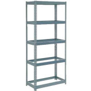 Global Industrial Extra Heavy Duty Shelving 36"W x 12"D x 72"H With 5 Shelves, No Deck, Gray