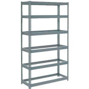 Global Industrial Extra Heavy Duty Shelving 48"W x 12"D x 84"H With 6 Shelves, No Deck, Gray