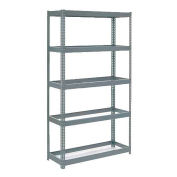 Global Industrial Extra Heavy Duty Shelving 48"W x 12"D x 96"H With 5 Shelves, No Deck, Gray