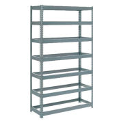 Global Industrial Extra Heavy Duty Shelving 48"W x 12"D x 84"H With 7 Shelves, No Deck, Gray