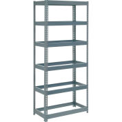 Global Industrial Extra Heavy Duty Shelving 36"W x 12"D x 84"H With 6 Shelves, No Deck, Gray