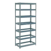 Global Industrial Extra Heavy Duty Shelving 36"W x 18"D x 84"H With 7 Shelves, No Deck, Gray