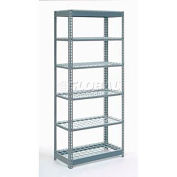 Global Industrial Heavy Duty Shelving 36"W x 24"D x 84"H With 6 Shelves, Wire Deck, Gray