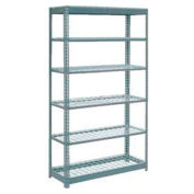 Global Industrial Heavy Duty Shelving 48"W x 24"D x 84"H With 6 Shelves, Wire Deck, Gray