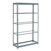 Global Industrial Heavy Duty Shelving 36"W x 18"D x 96"H With 5 Shelves, No Deck, Gray