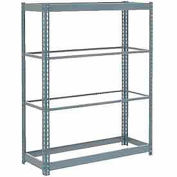 Global Industrial Heavy Duty Shelving 48"W x 18 x 60"W With 4 Shelves, No Deck, Gray