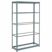 Global Industrial Heavy Duty Shelving 48"W x 24"D x 96"H With 5 Shelves, No Deck, Gray