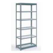 Global Industrial Heavy Duty Shelving 48"W x 18"D x 96"H With 6 Shelves, Wire Deck, Gray