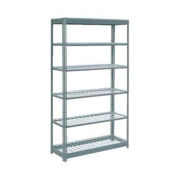 Global Industrial Heavy Duty Shelving 48"W x 12"D x 96"H With 6 Shelves, Wire Deck, Gray