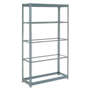 Global Industrial Heavy Duty Shelving 48"W x 12"D x 60"H With 5 Shelves, No Deck, Gray