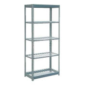 Global Industrial Heavy Duty Shelving 36"W x 18"D x 60"H With 5 Shelves, Wire Deck, Gray