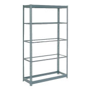 Global Industrial Heavy Duty Shelving 36"W x 12"D x 60"H With 5 Shelves, No Deck, Gray