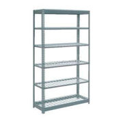 Global Industrial Heavy Duty Shelving 48"W x 18"D x 84"H With 7 Shelves, Wire Deck, Gray