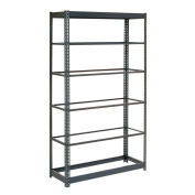 Global Industrial Heavy Duty Shelving 48"W x 12"D x 84"H With 6 Shelves, No Deck, Gray