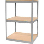 Global Industrial Record Storage Rack Without Boxes 42"W x 30"D x 60"H, Gray