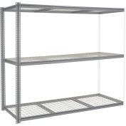 Global Industrial High Capacity Add-On Rack 96x36x60 Levels Wire Deck 800 Lb Per Level GRY