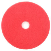Global Industrial 22" Buffing Pad, Red, 5 Per Case