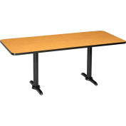 Breakroom Table, Oak, 72"L x 30"W x 29"H