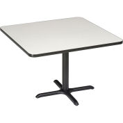 Square Restaurant Table, Gray, 42"W x 29"H