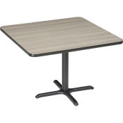 Square Restaurant Table, Charcoal, 42"W x 29"H