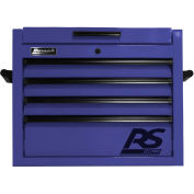 Homak BL02027401 RS Pro Series 4 Drawer Blue Tool Chest, 27"W X 23-1/2"D X 21-3/8"H