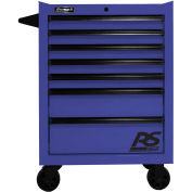 Homak BL04027770 RS Pro Series 7 Drawer Blue Roller Tool Cabinet, 27"W X 24"D X 39"H