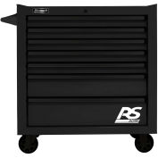 Homak BK04036070 RS Pro Series 7 Drawer Black Roller Tool Cabinet, 36"W X 24"D X 39"H