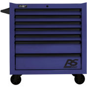 Homak BL04036070 RS Pro Series 7 Drawer Blue Roller Tool Cabinet, 36"W X 24"D X 39"H